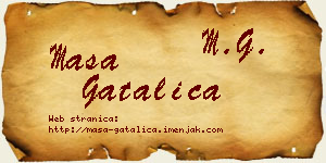 Maša Gatalica vizit kartica